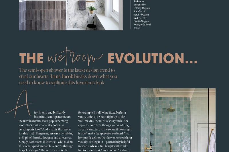 Magazine feature about the evolution of the wetroom.