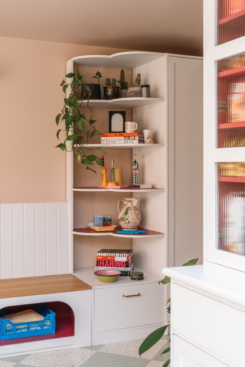 Picture of Tour this colourful open-plan kitchen with exposed steel work