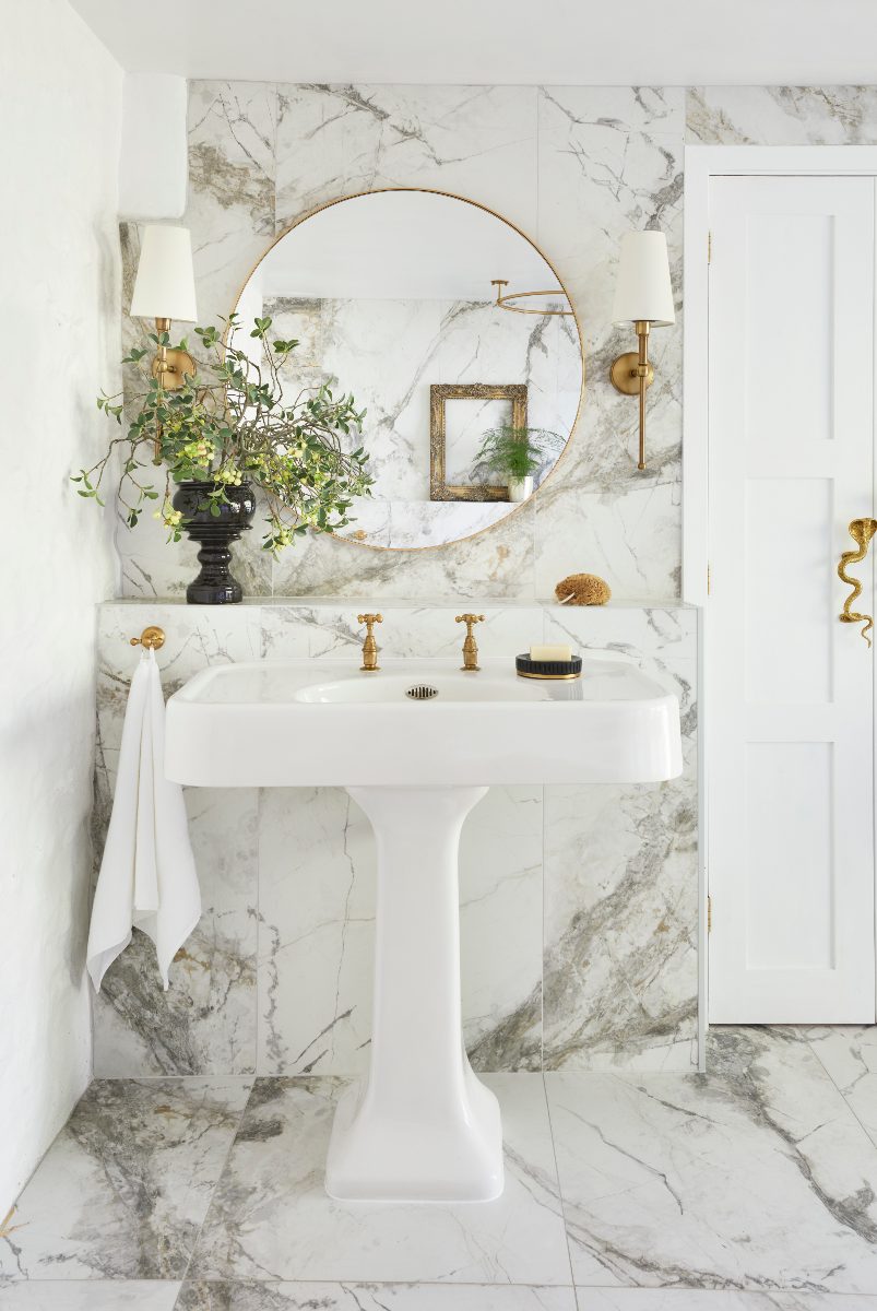 How to make a plain white bathroom more interesting