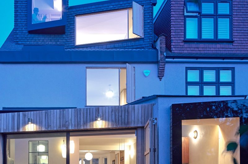 A property with an open-plan kitchen-diner on the lower ground and loft conversion.
