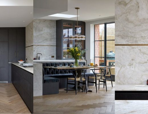 L-shaped kitchen island tour