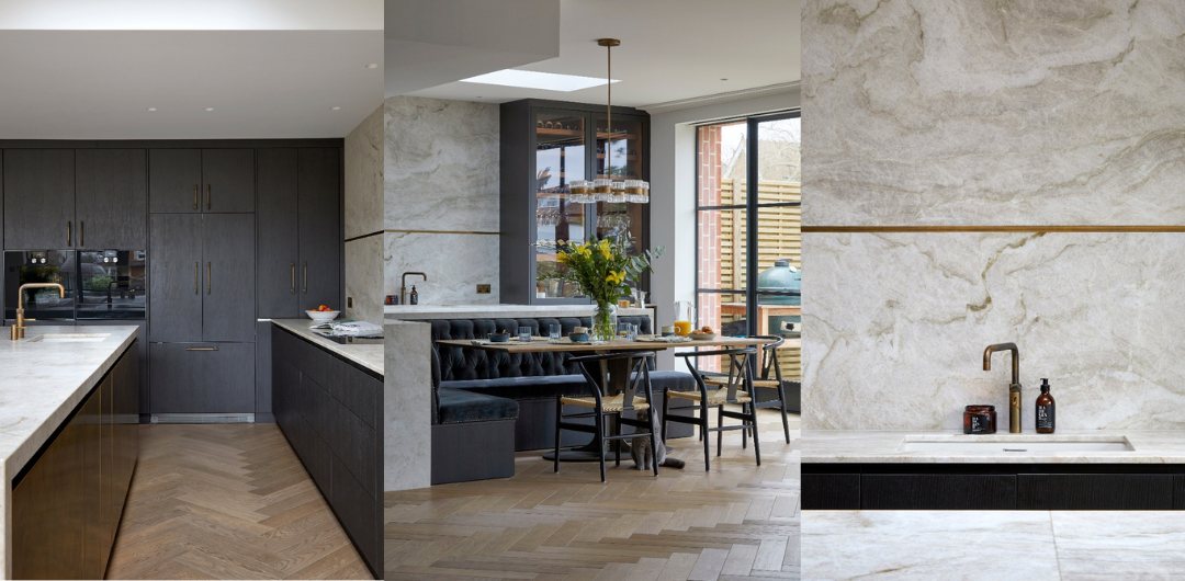 L-shaped kitchen island tour