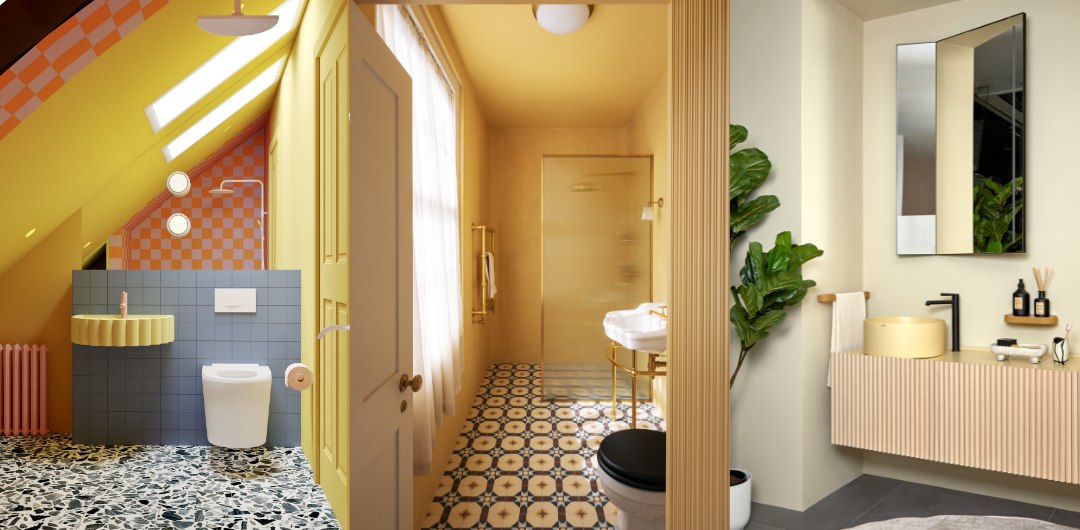 Yellow bathroom ideas
