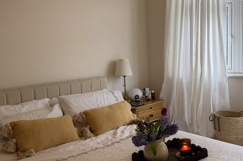 Bedroom renovation into a calm, cosy sanctuary.
