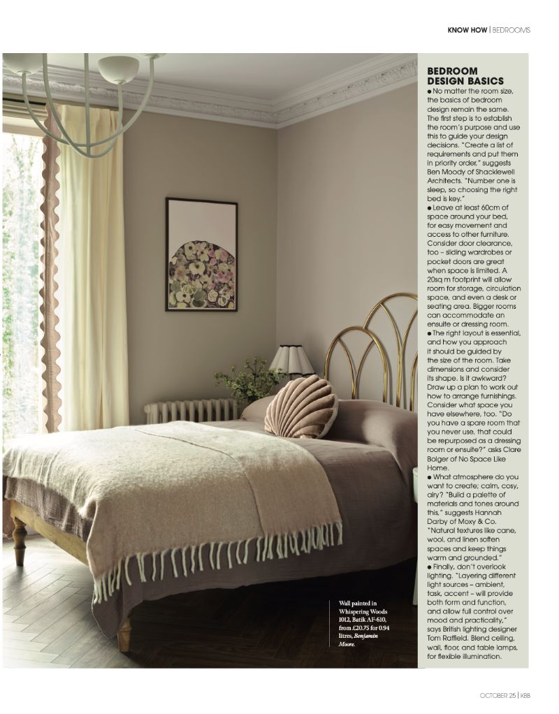 Magazine feature on bedroom inspiration.