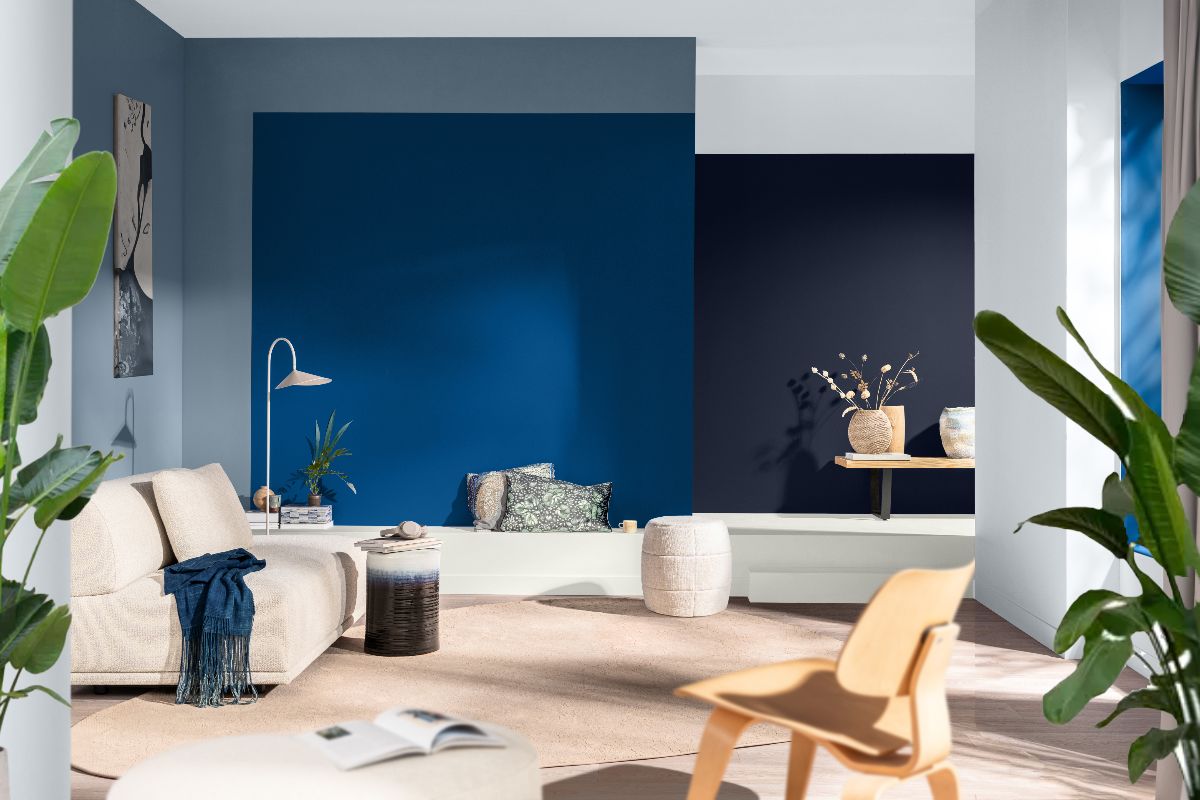 A living room painted in Dulux Colour of the Year for 2026.