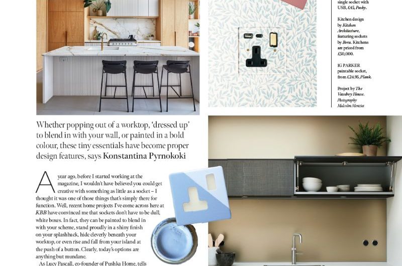 Magazine feature on kitchen sockets.