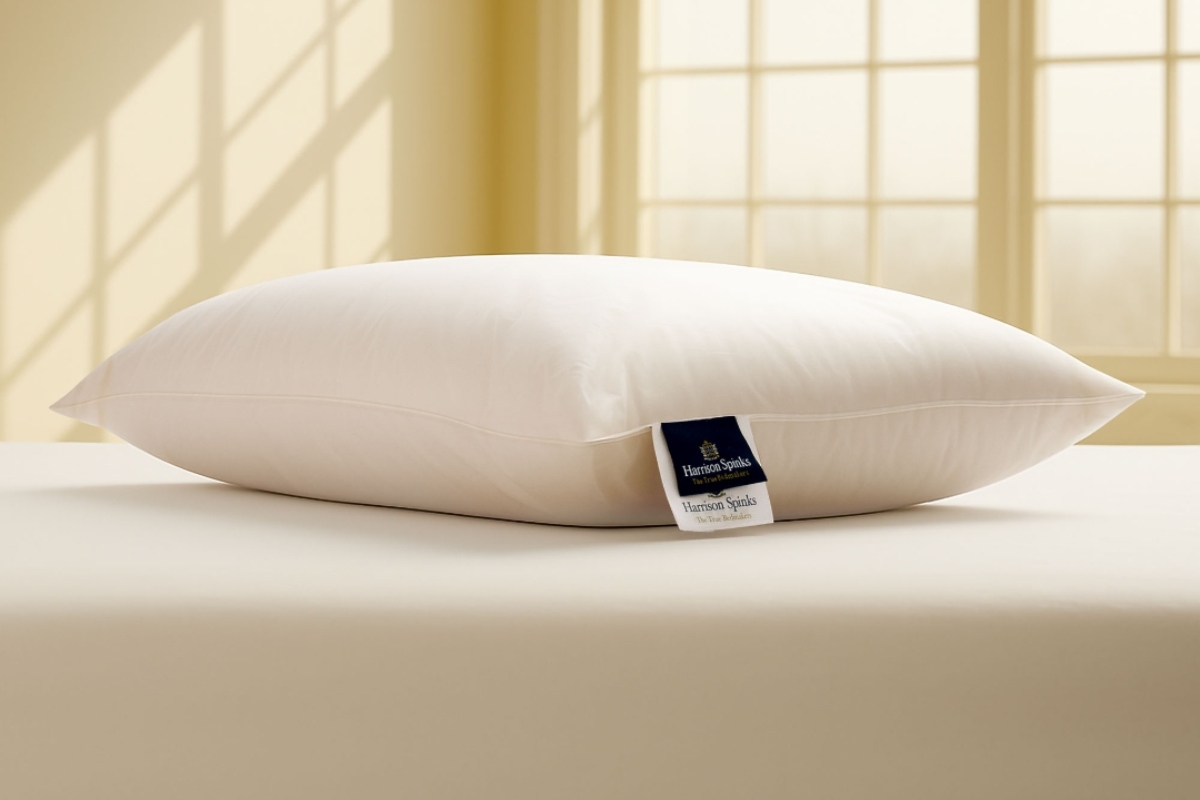 A micro-spring pillow at Decorex 2025 that's eco-friendly.