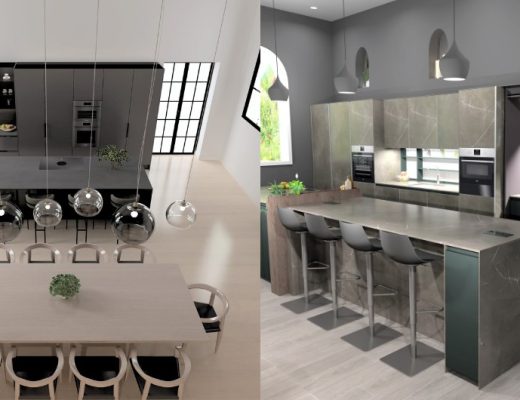 Contemporary kitchen drawings