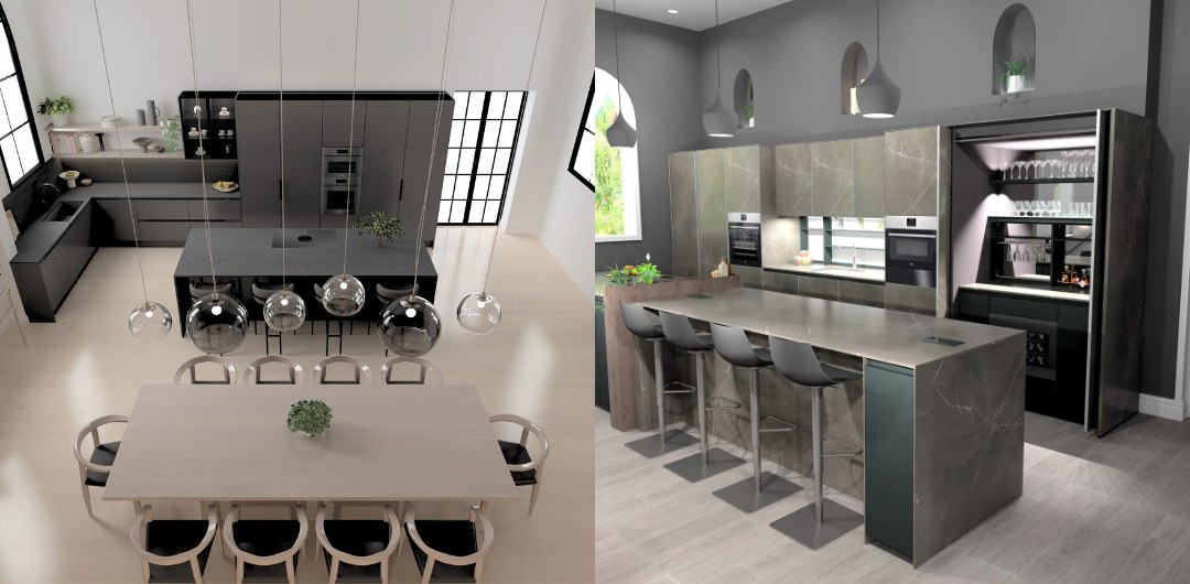 Contemporary kitchen drawings