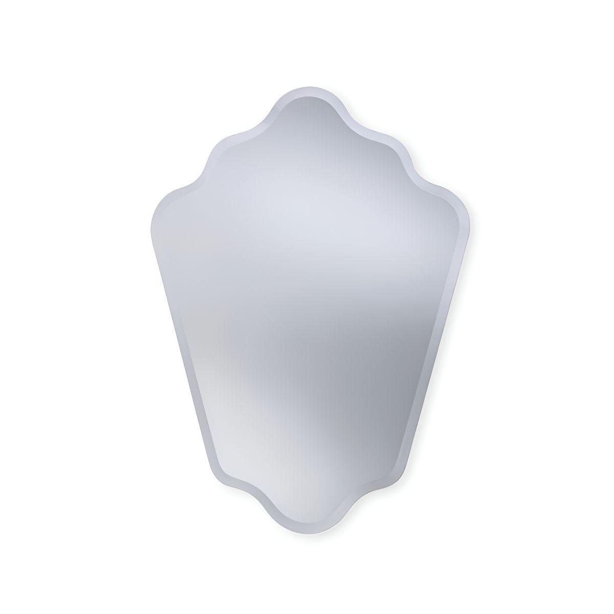 A Rococo style bathroom mirror.